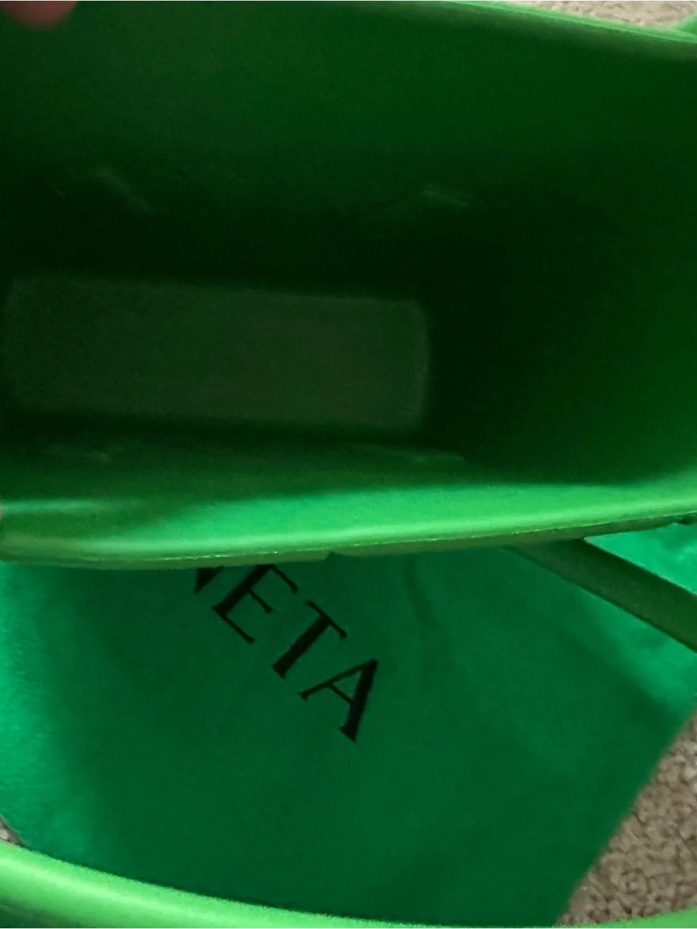 Bottega Veneta Mini Arco Rubber Green Tote Bag